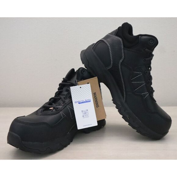 Shoes for Crews x Ace Men's Sz 9.5M Black Piston Mid - Aluminum Toe Work Boots - Picture 13 of 14